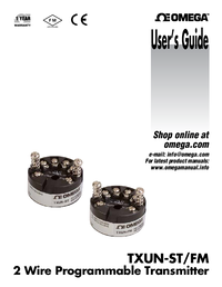 Thumbnail of document Manual - TXUN-ST 2-Wire Programmable Transmitter w/Universal Input